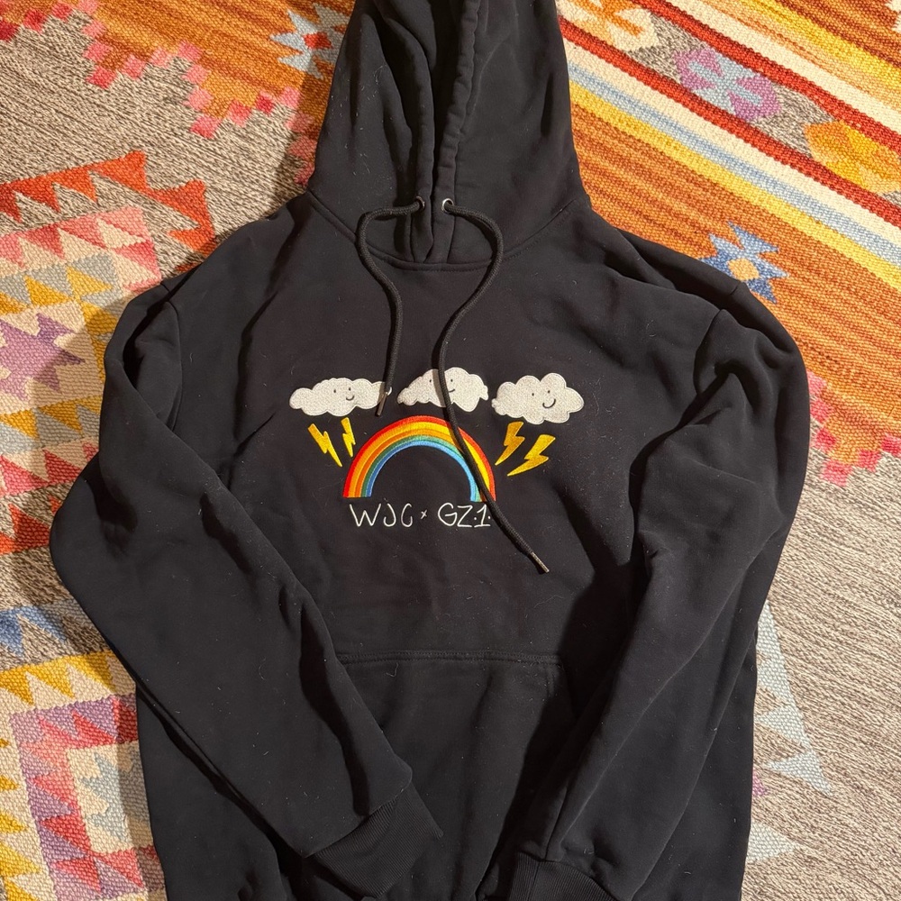 Whatever Forever GZ1 x WJC glass hoodie bart simpson